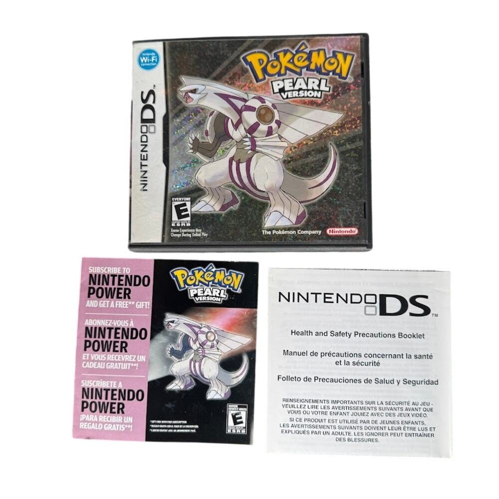 Pokémon Pearl DS Case And Inserts No Game